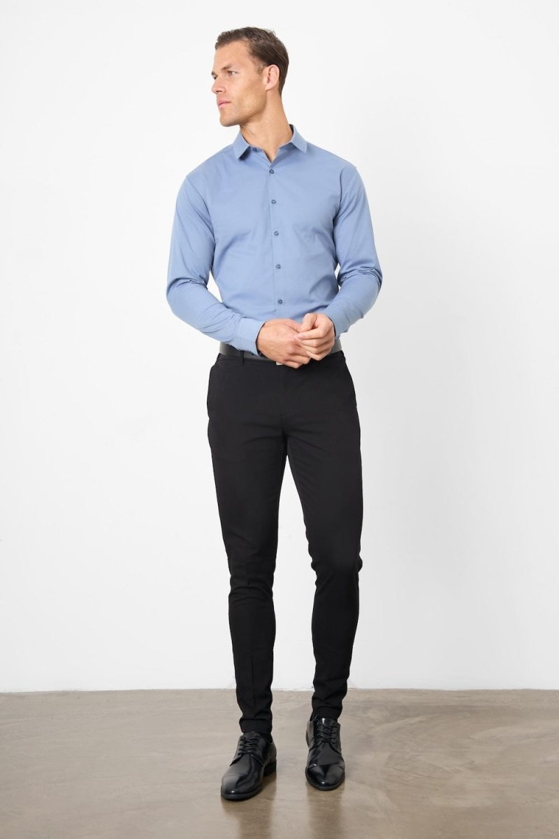 BullTech™ Stretch Dress Shirt - Steel Blue