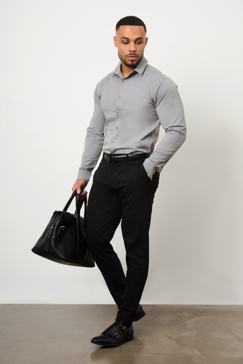 BullTech™ Stretch Dress Shirt - Grey