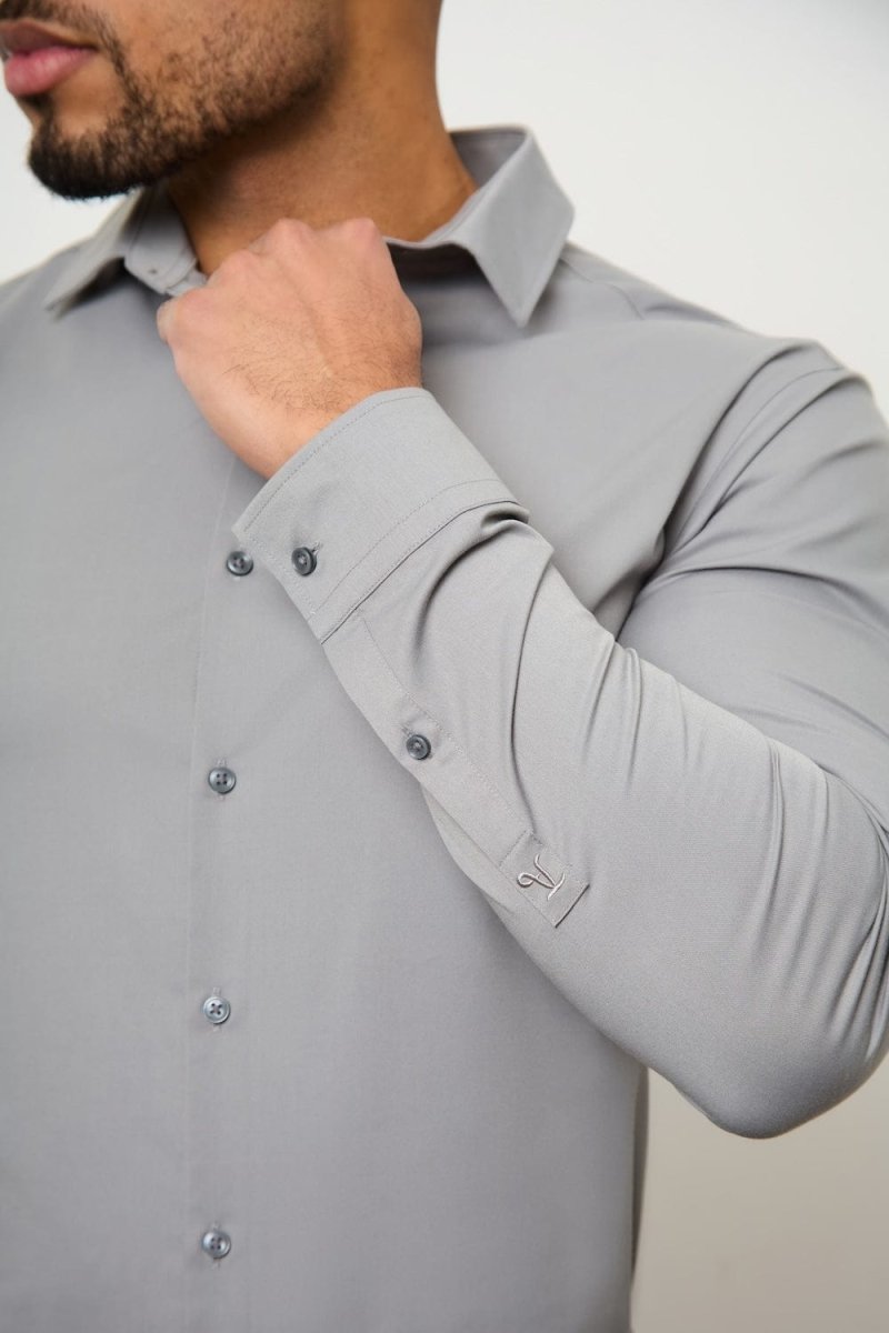 BullTech™ Stretch Dress Shirt - Grey