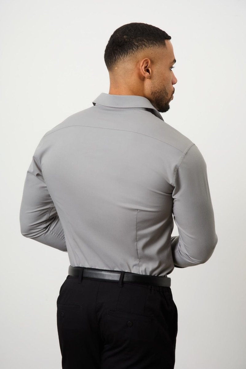BullTech™ Stretch Dress Shirt - Grey