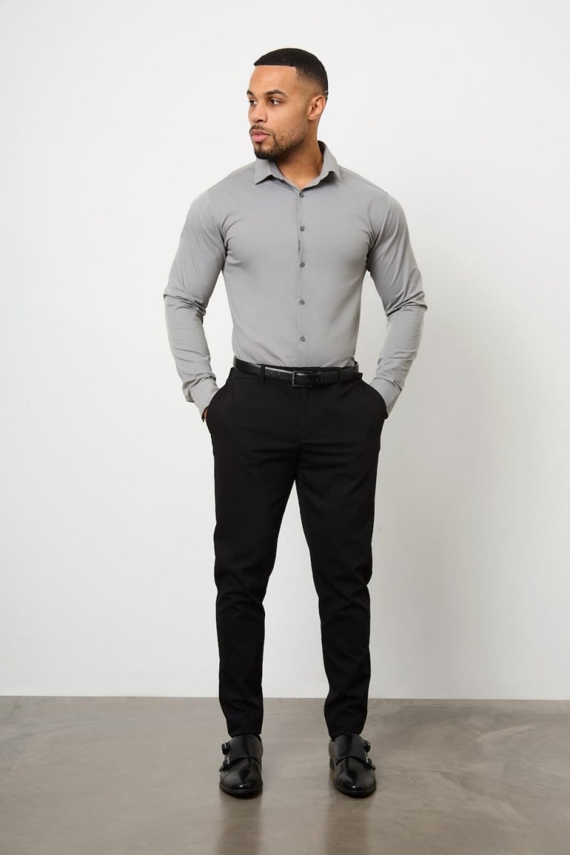 BullTech™ Stretch Dress Shirt - Grey