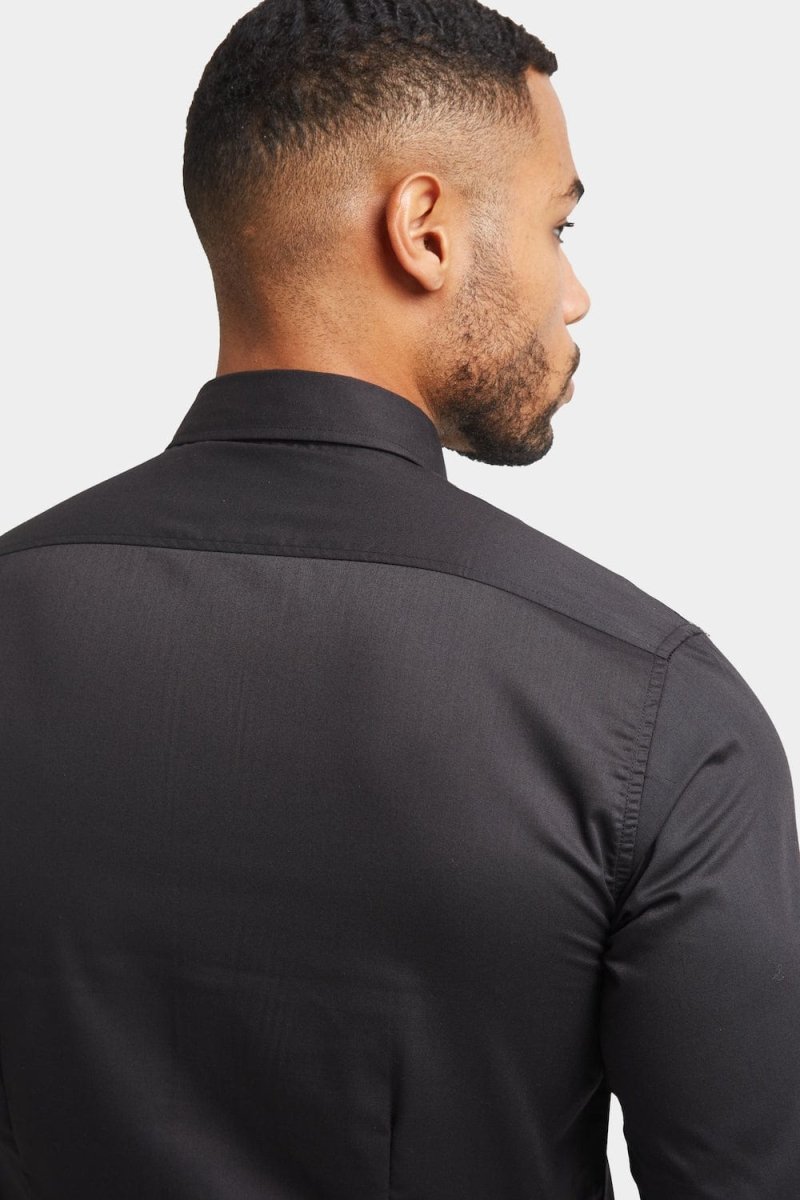BullTech™ Stretch Dress Shirt - Black