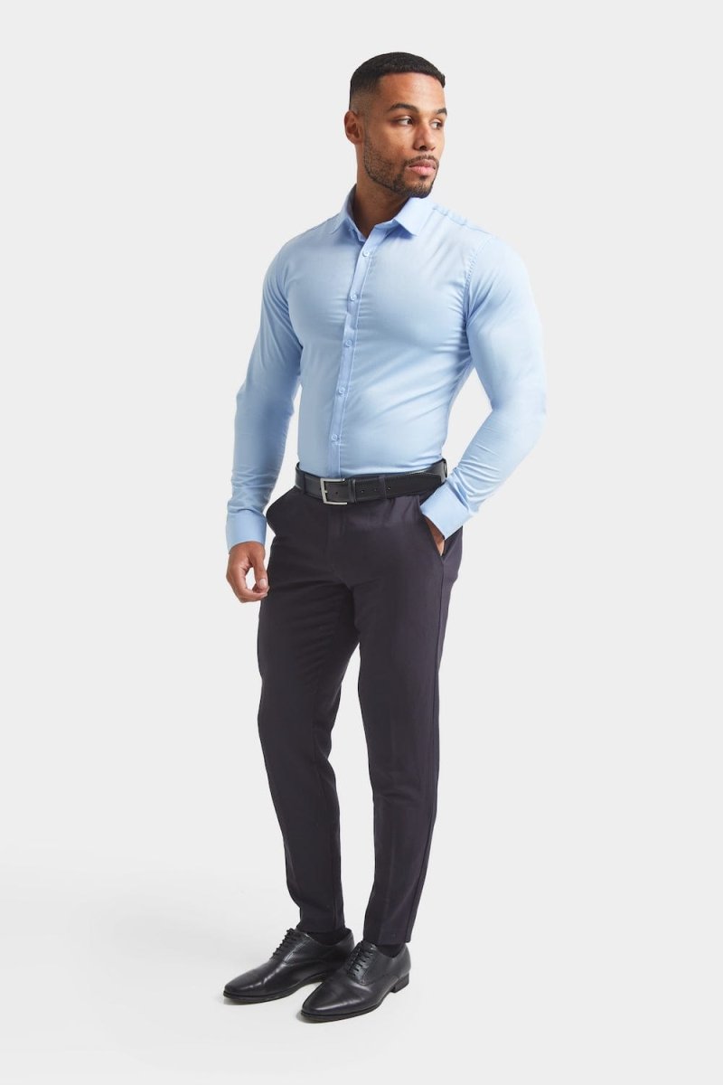 BullTech™ Stretch Dress Shirt - Light Blue