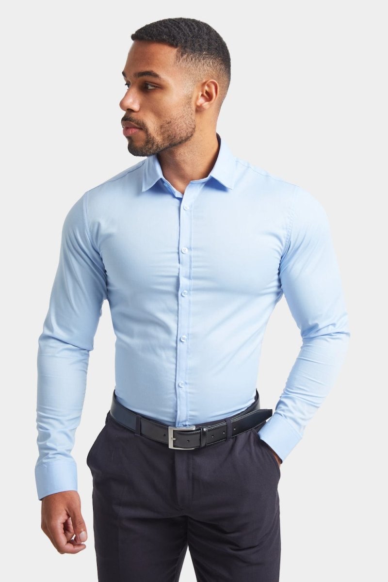 BullTech™ Stretch Dress Shirt - Light Blue