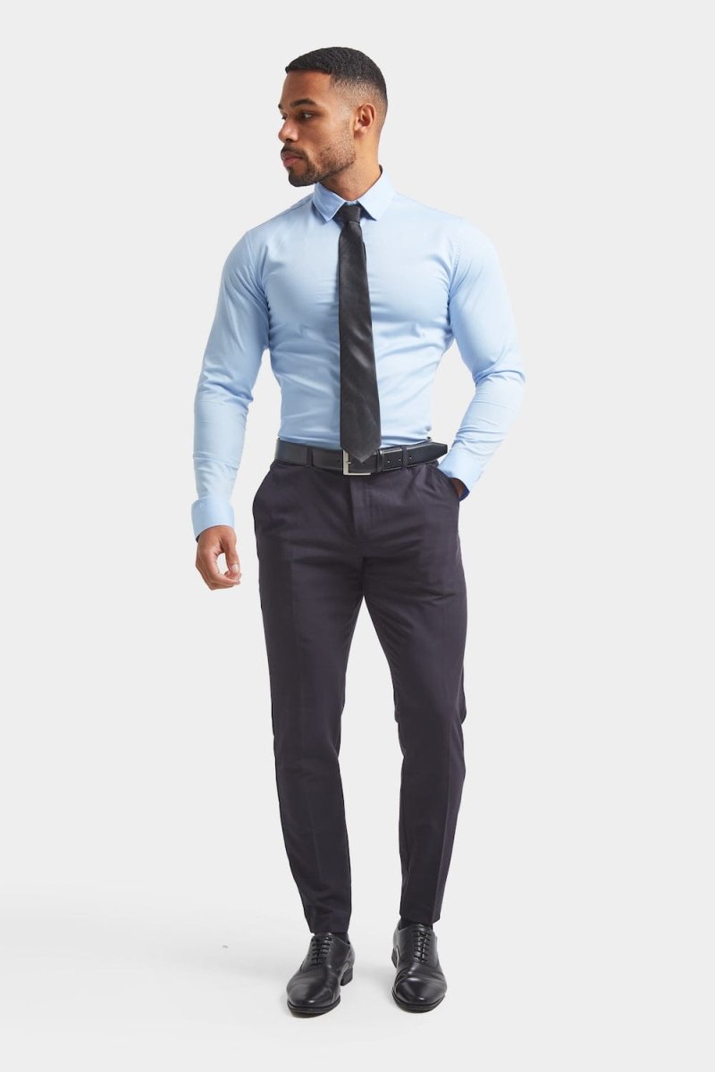 BullTech™ Stretch Dress Shirt - Light Blue