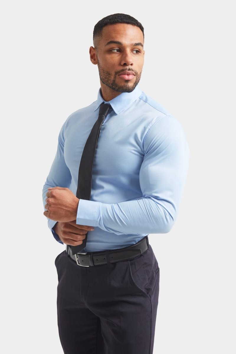 BullTech™ Stretch Dress Shirt - Light Blue