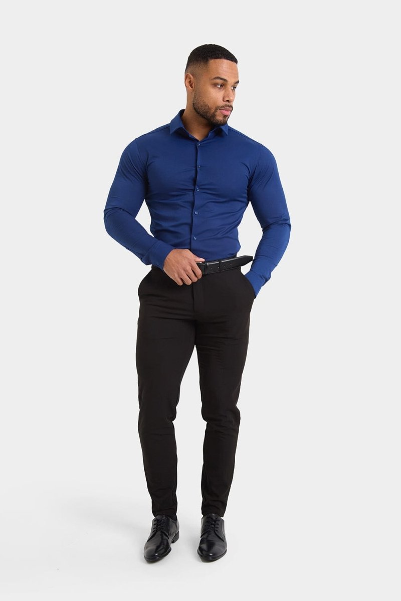 BullTech™ Stretch Dress Shirt - Navy