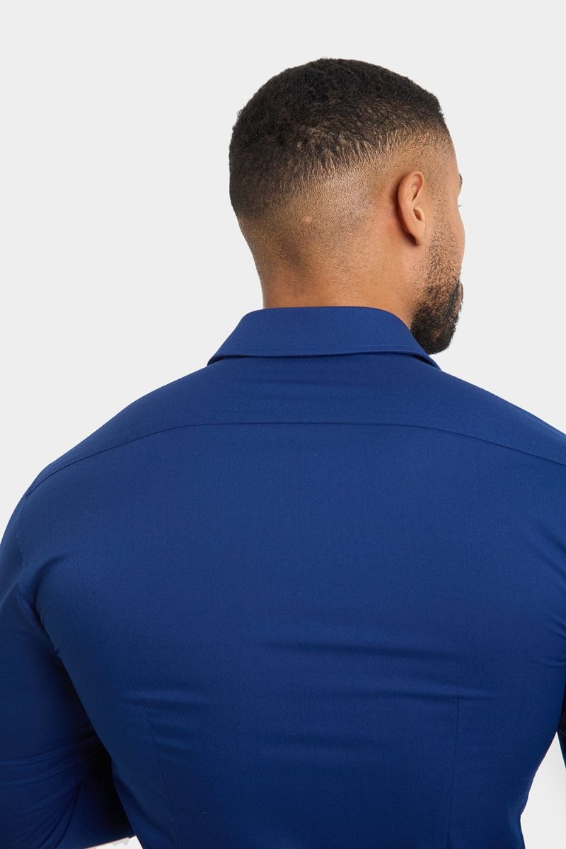 BullTech™ Stretch Dress Shirt - Navy