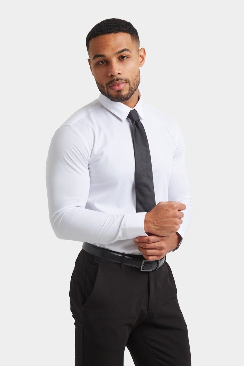 BullTech™ Stretch Dress Shirt - White
