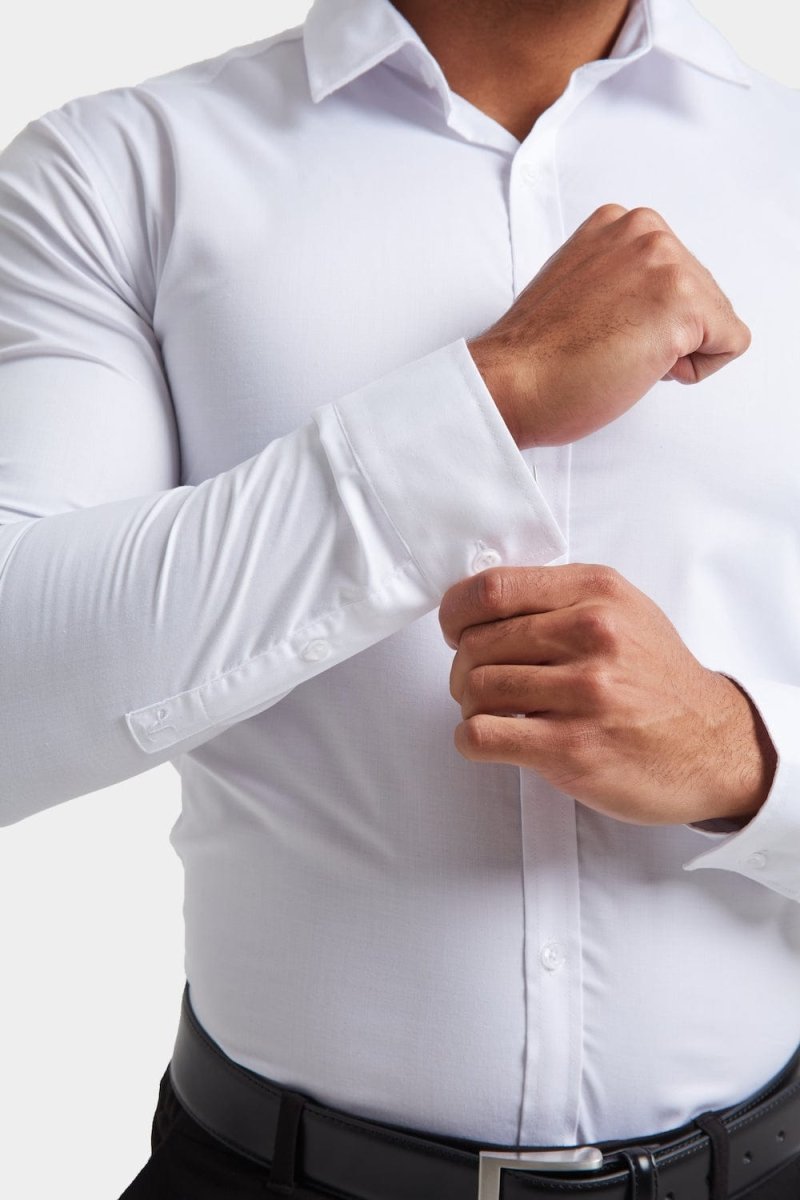 BullTech™ Stretch Dress Shirt - White