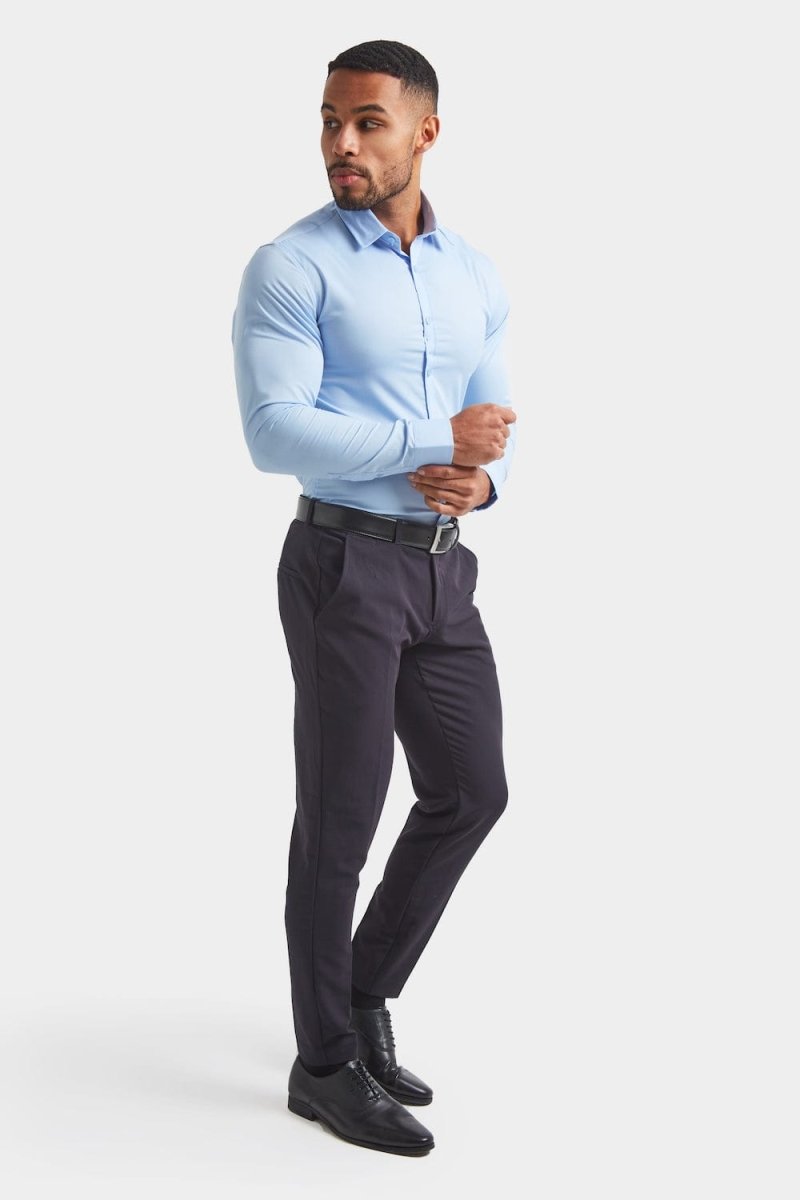 BullTech™ Stretch Dress Shirt - Light Blue