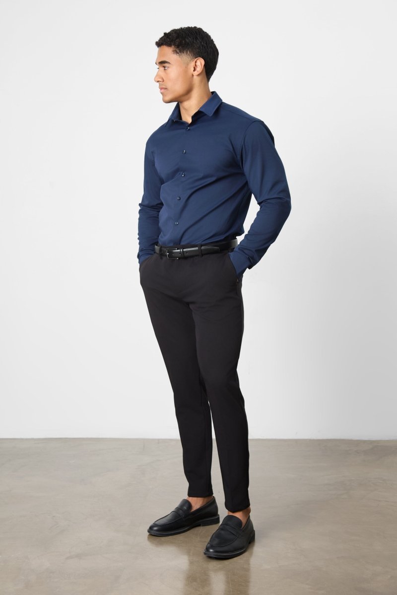 BullTech™ Stretch Dress Shirt - Navy Blue