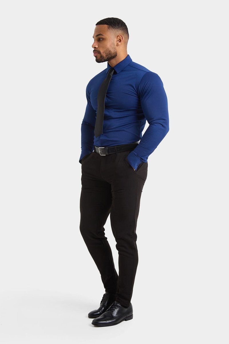 BullTech™ Stretch Dress Shirt - Navy
